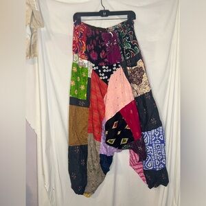 Patchwork hammer pants